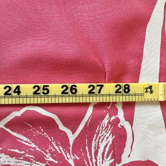 Vintage 70s Hans Jutte Hawaii Kaftan OS Pink Muumuu Dress Hibiscus Floral Hawaii - Picture 11 of 16